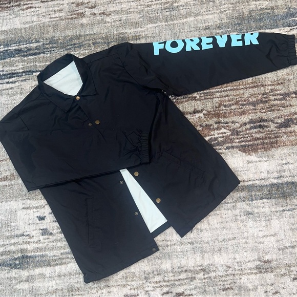 NEW Forever SunFlower Black Coach Jacket - Picture 1 of 8
